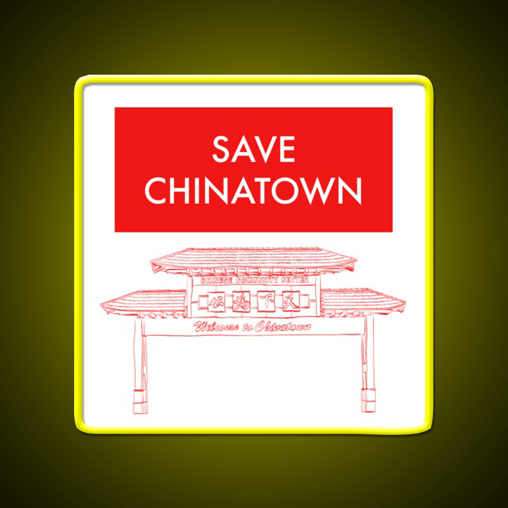 Save Chinatown Asian Cultural Led Neon Sign Rgb Color - Shineneon