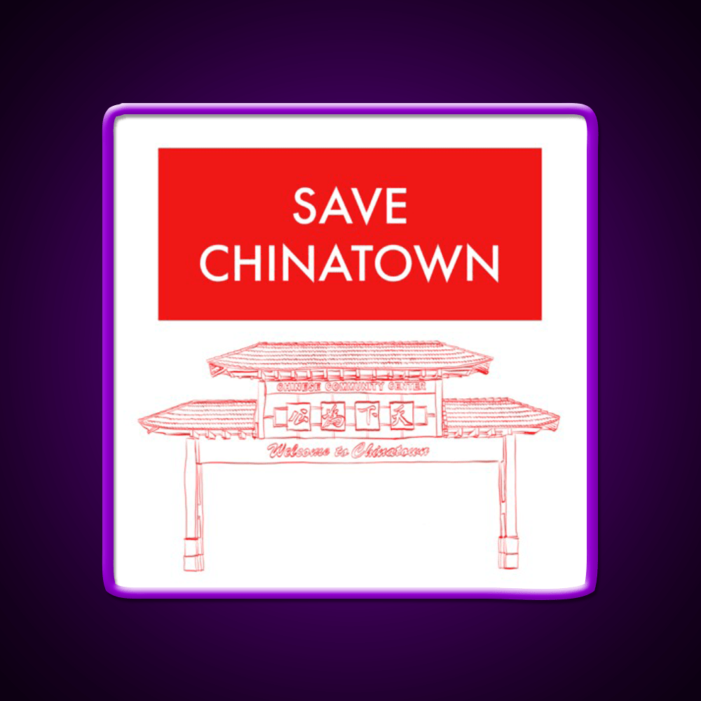 Save Chinatown Asian Cultural Led Neon Sign Rgb Color - Shineneon