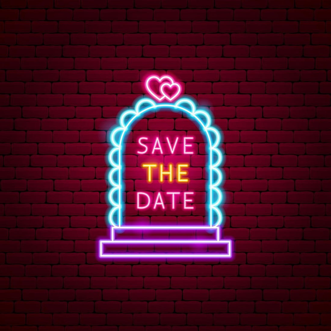 Save The Date Wedding Led Sign Business Neon Sign