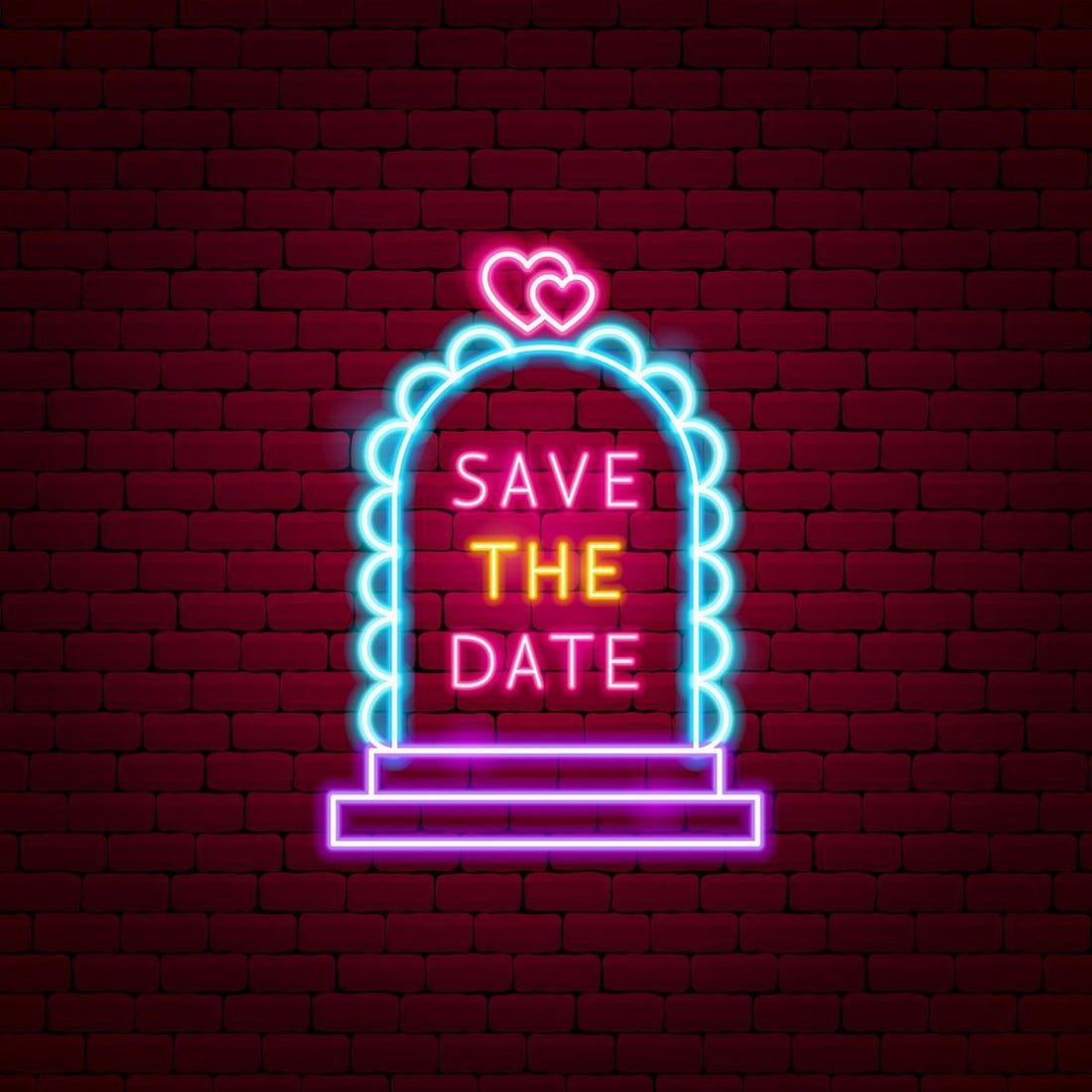 Save The Date Wedding Led Sign Business Neon Sign - Shineneon