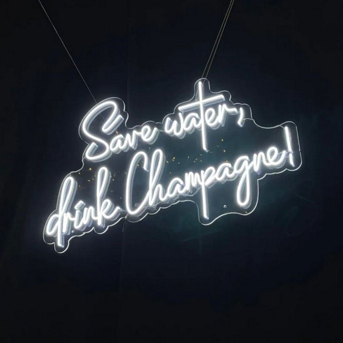 Save Water Drink Champagne Led Sign Business Neon Signs - Shineneon