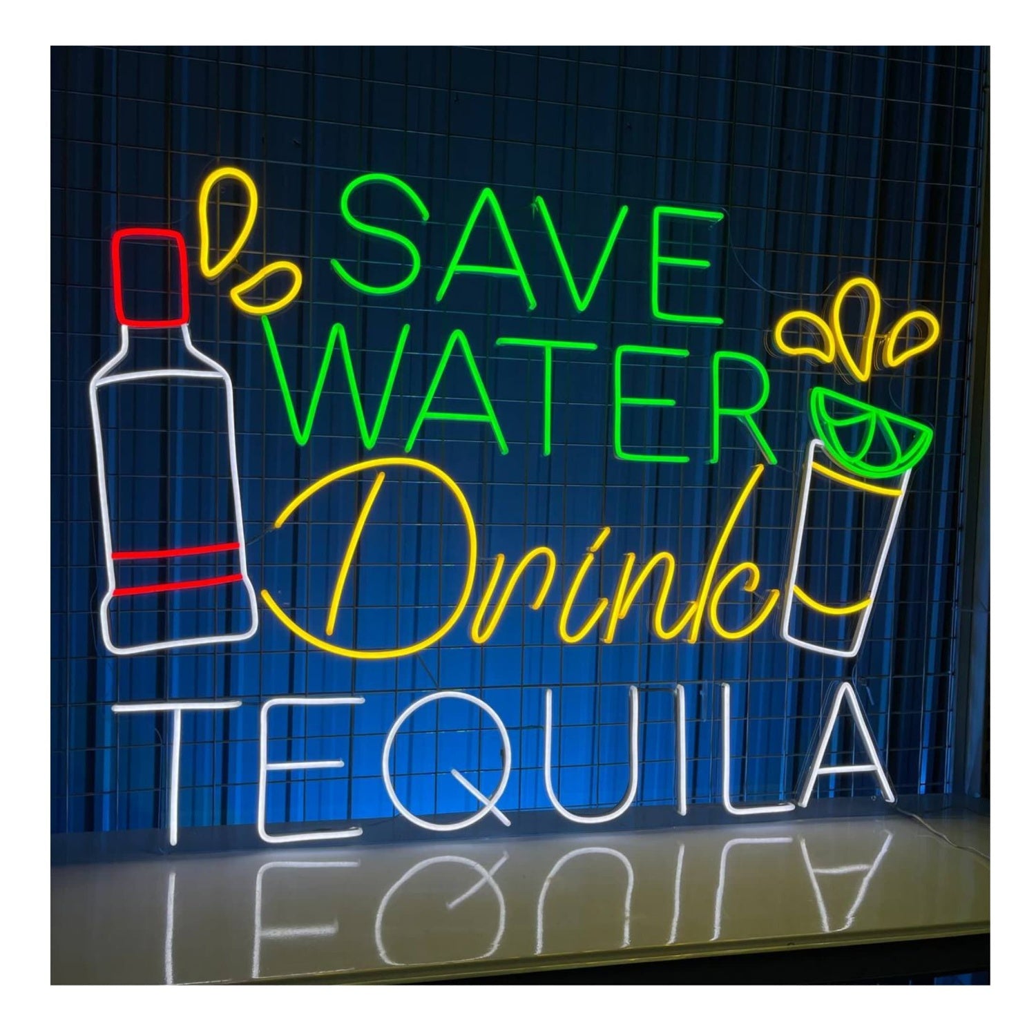 Save Water Drink Tequila Led Neon Sign Home Room Decor Bar Club Decor | Shineneon