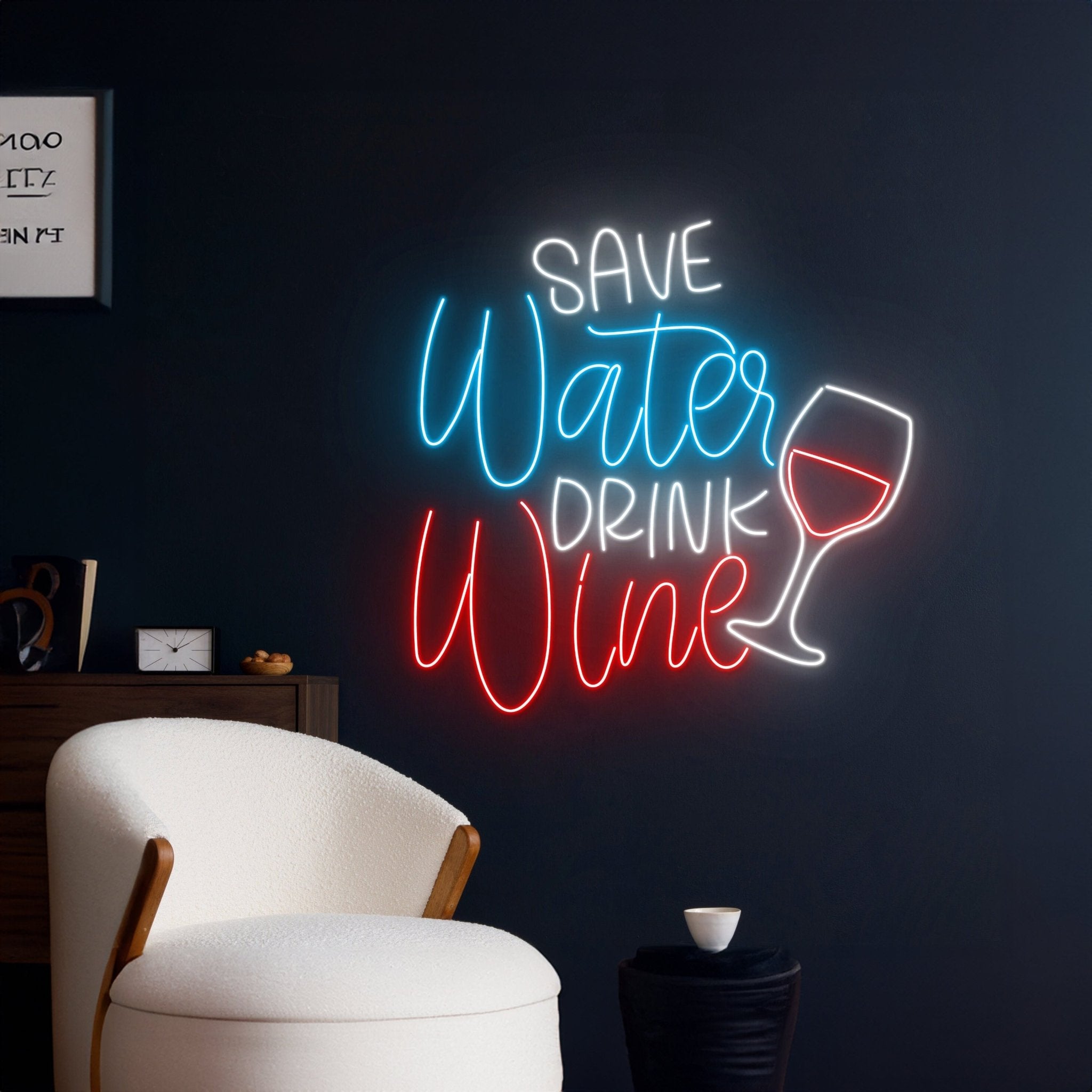 Save Water Drink Wine Neon Sign - Shineneon