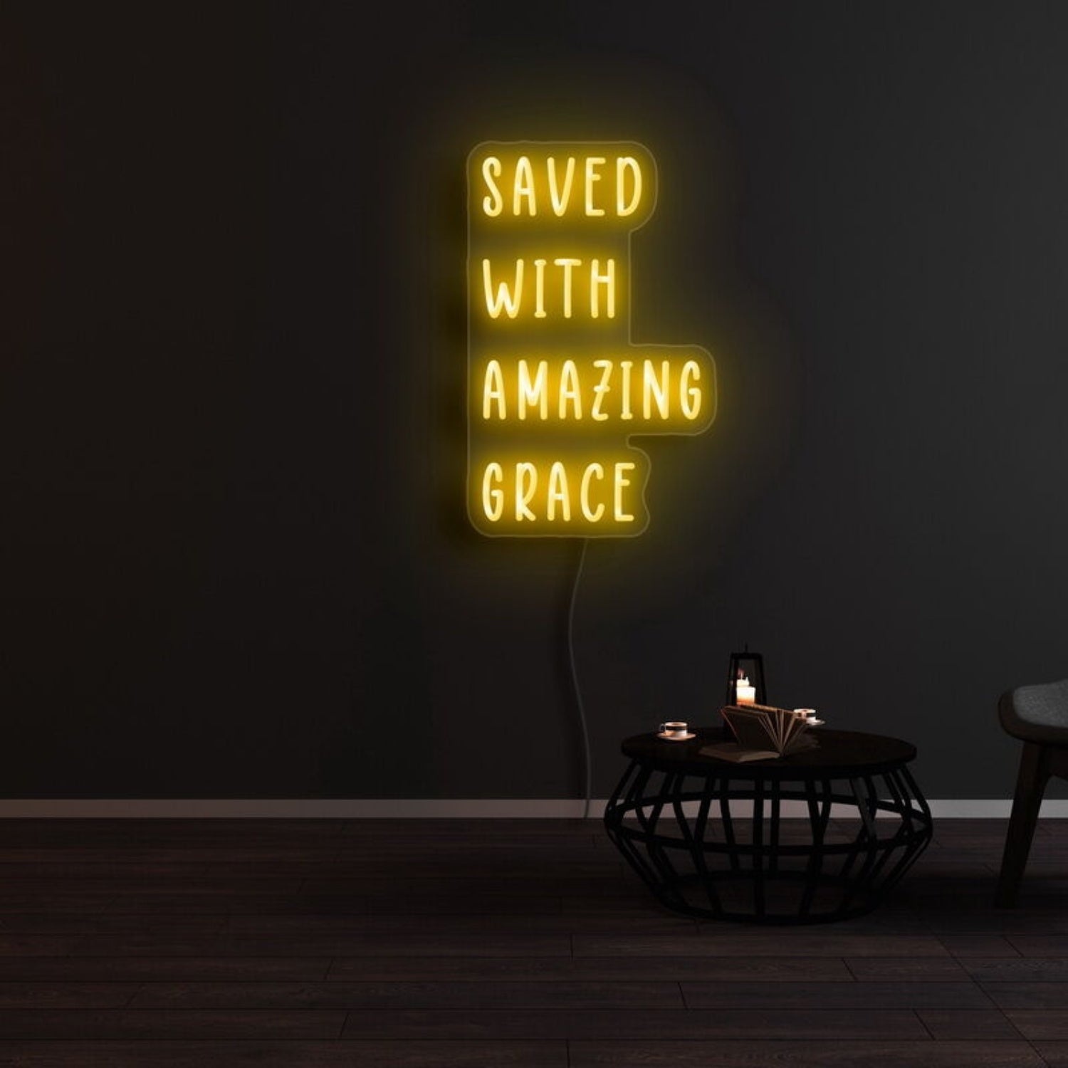 Saved With Amazing Grace Led Neon Sign - Shineneon