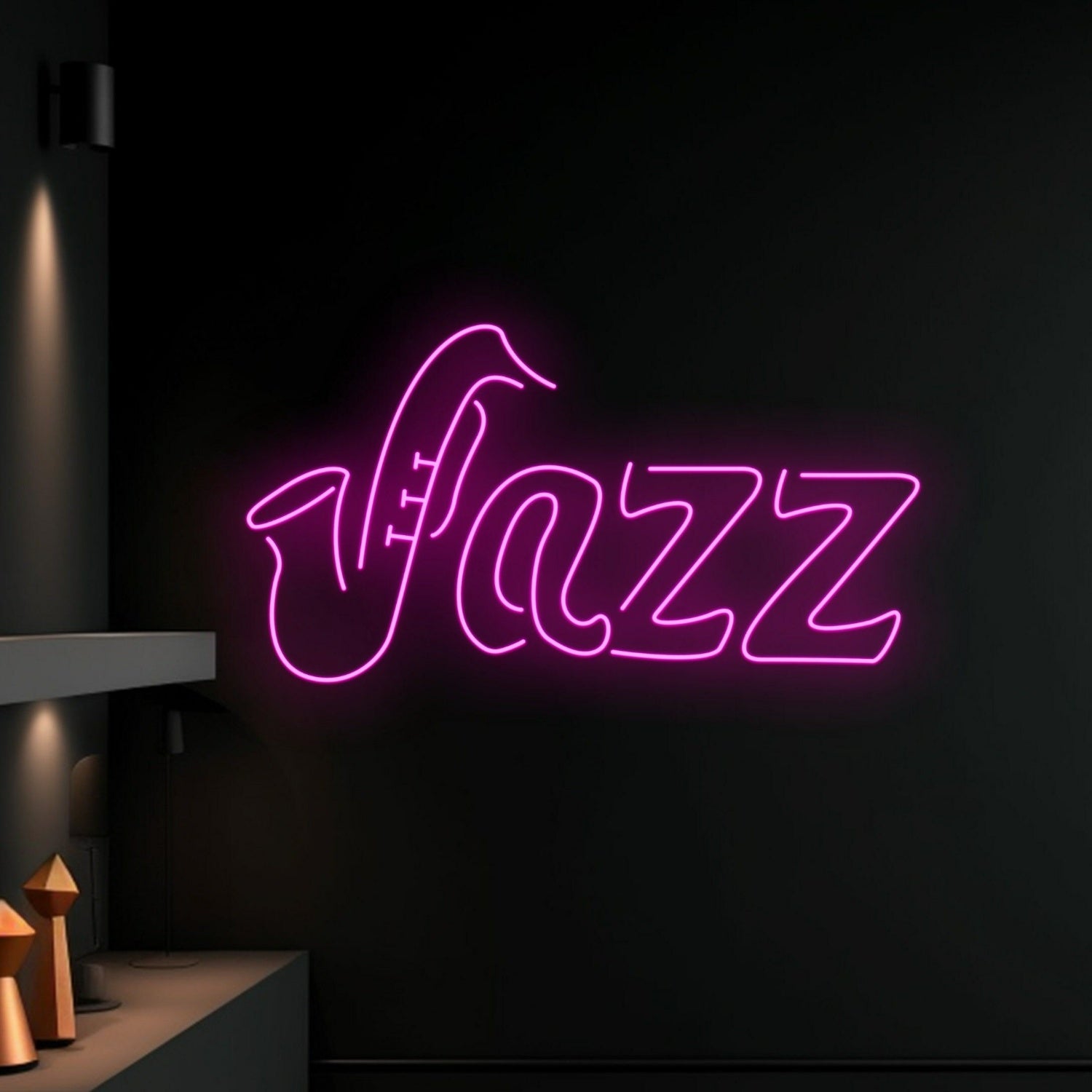 Saxophone Jazz Led Neon Sign Custom Jazz Neon Light Light Bar Club Decor | Shineneon