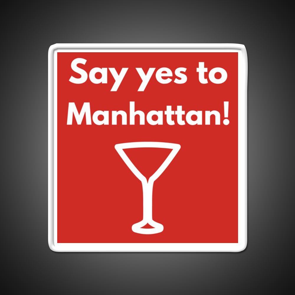 Say Yes To Manhattan Cocktail Bar Decor Led Neon Sign Rgb Color - LED neon sign view 11