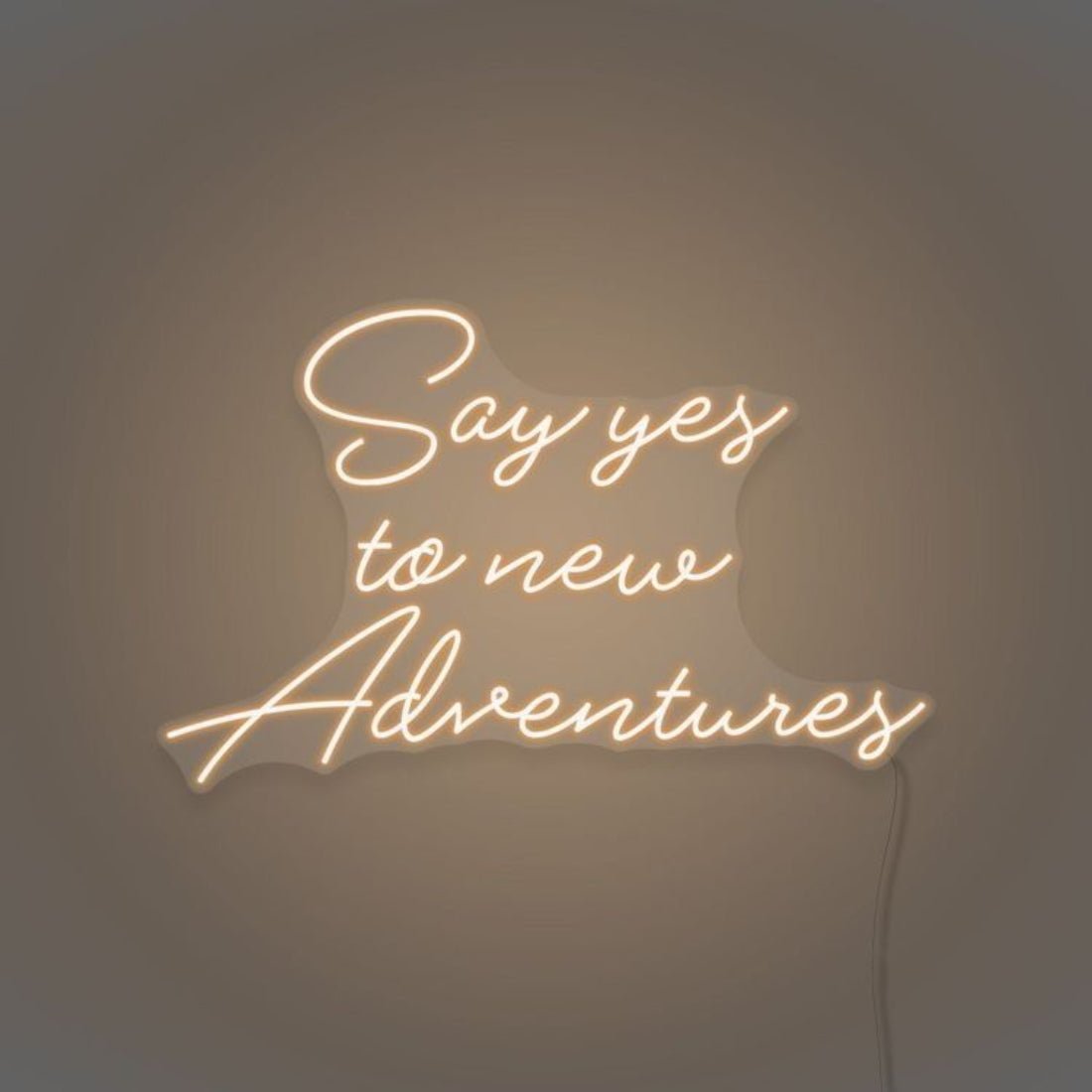 Say Yes To New Adventures Led Sign Business Neon Signs - Shineneon