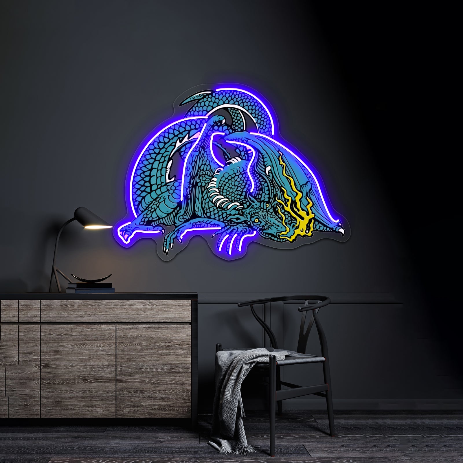 Scaled And Icy Artwork Custom Led Signs | Shineneon