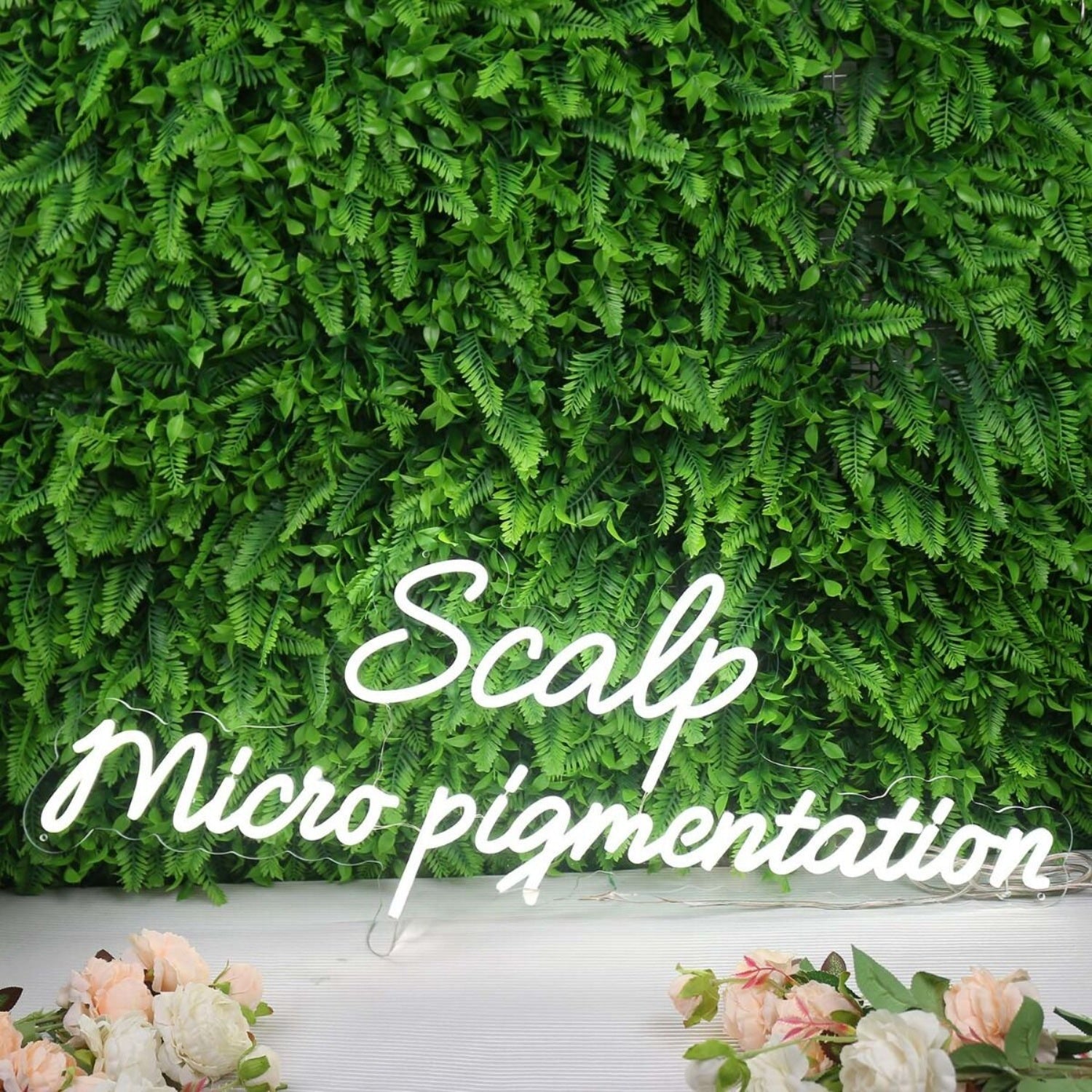 Scalp Micro Pigmentation White Led Neon Sign - Shineneon