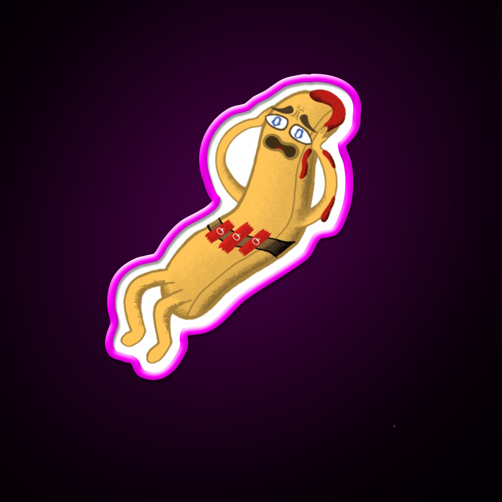 Scaredy Fry Fast Food Led Neon Sign For Burger Place Rgb Color - Shineneon