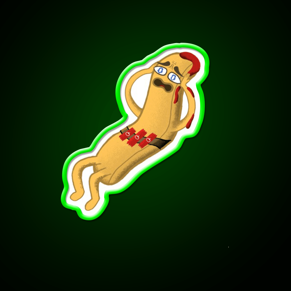 Scaredy Fry Fast Food Led Neon Sign For Burger Place Rgb Color - Shineneon