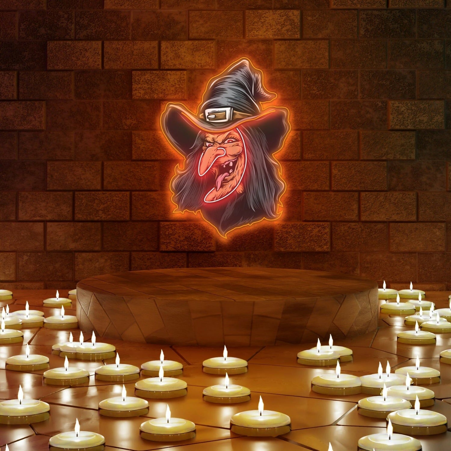 Scary Face Uv Light Neon Art Illumination Display | Shineneon