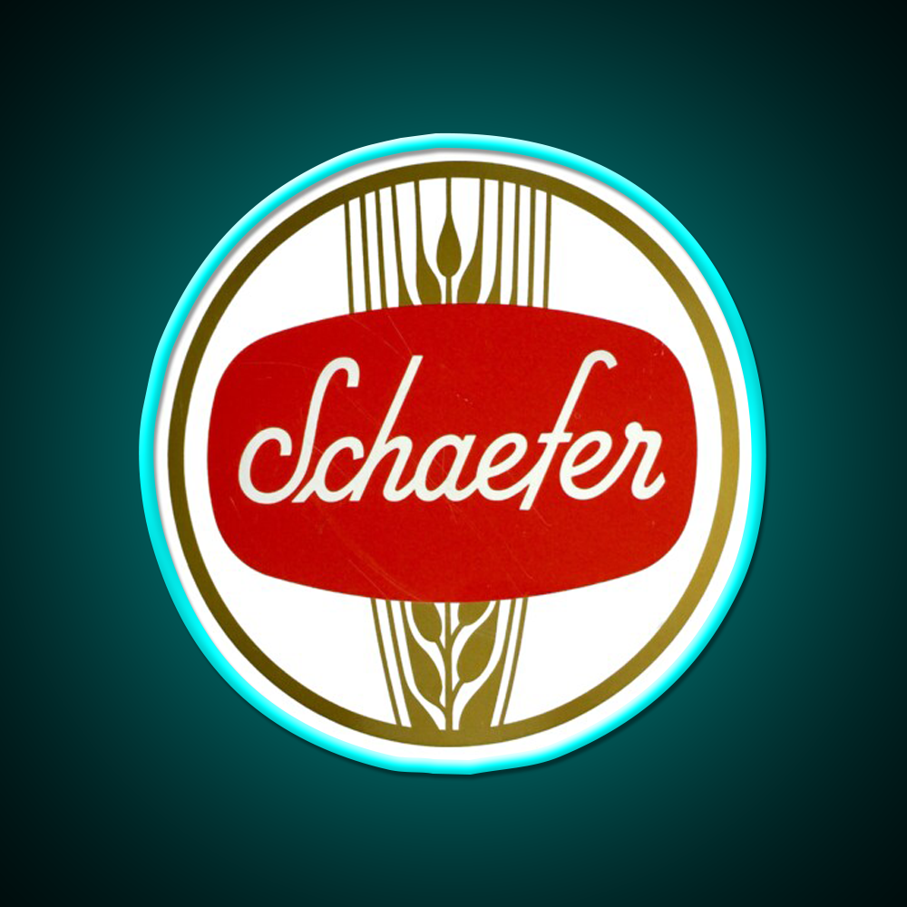 Schaefer Beer Fm Schaefer Brewing New York Beer Bar Decor Led Neon Sign Rgb Color - Size and dimension reference