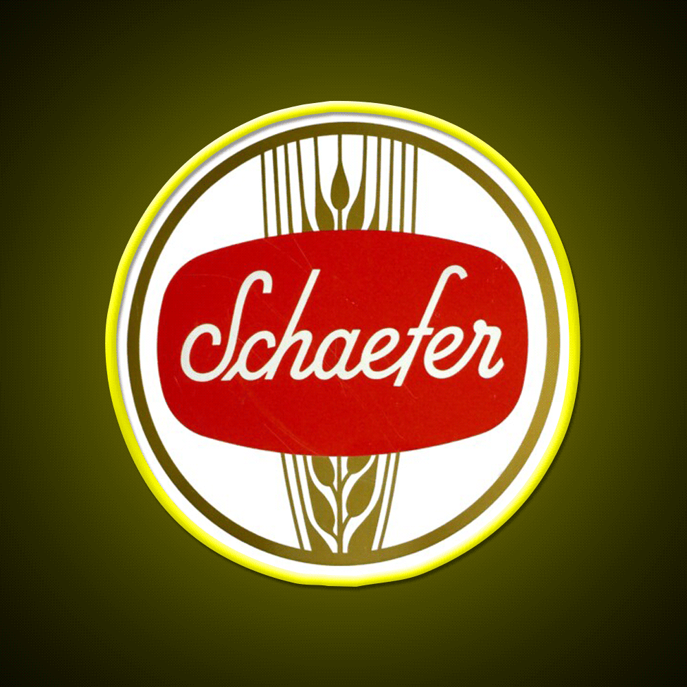 Schaefer Beer Fm Schaefer Brewing New York Beer Bar Decor Led Neon Sign Rgb Color - Custom LED neon sign front view