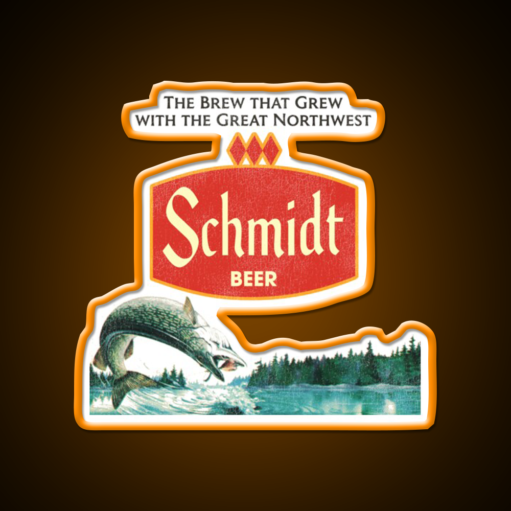 Schmidt Beer Nature Scene Beer Bar Decor Led Neon Sign Wall Art Rgb Color - LED neon sign view 6