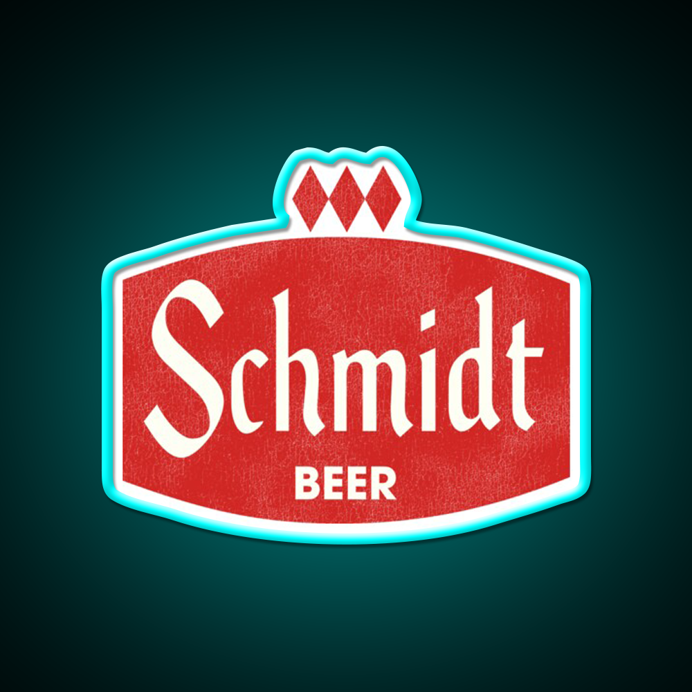 Schmidt Beer Retro Defunct Brewing Beer Bar Decor Led Neon Sign Rgb Color - Size and dimension reference