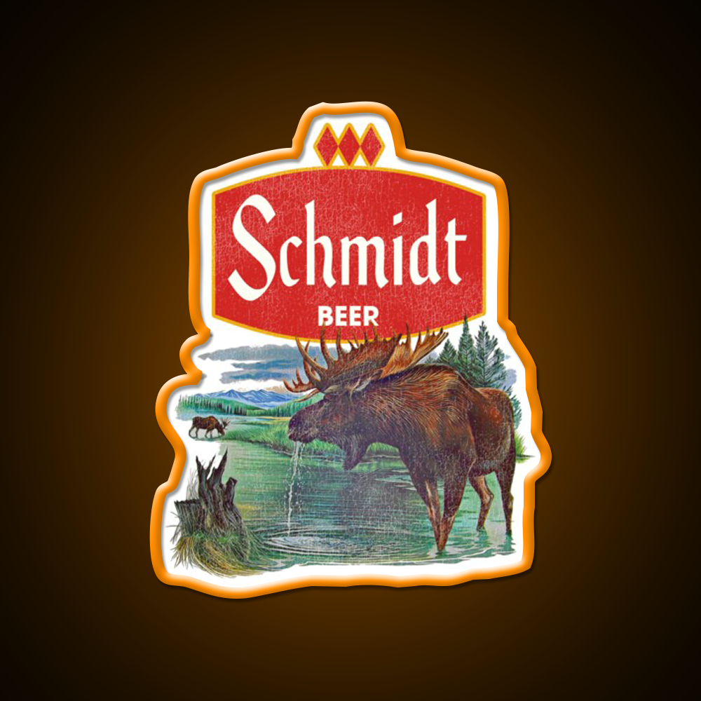 Schmidt Beer Retro Defunct Nature Scene Beer Bar Decor Led Neon Sign Rgb Color - LED neon sign view 6