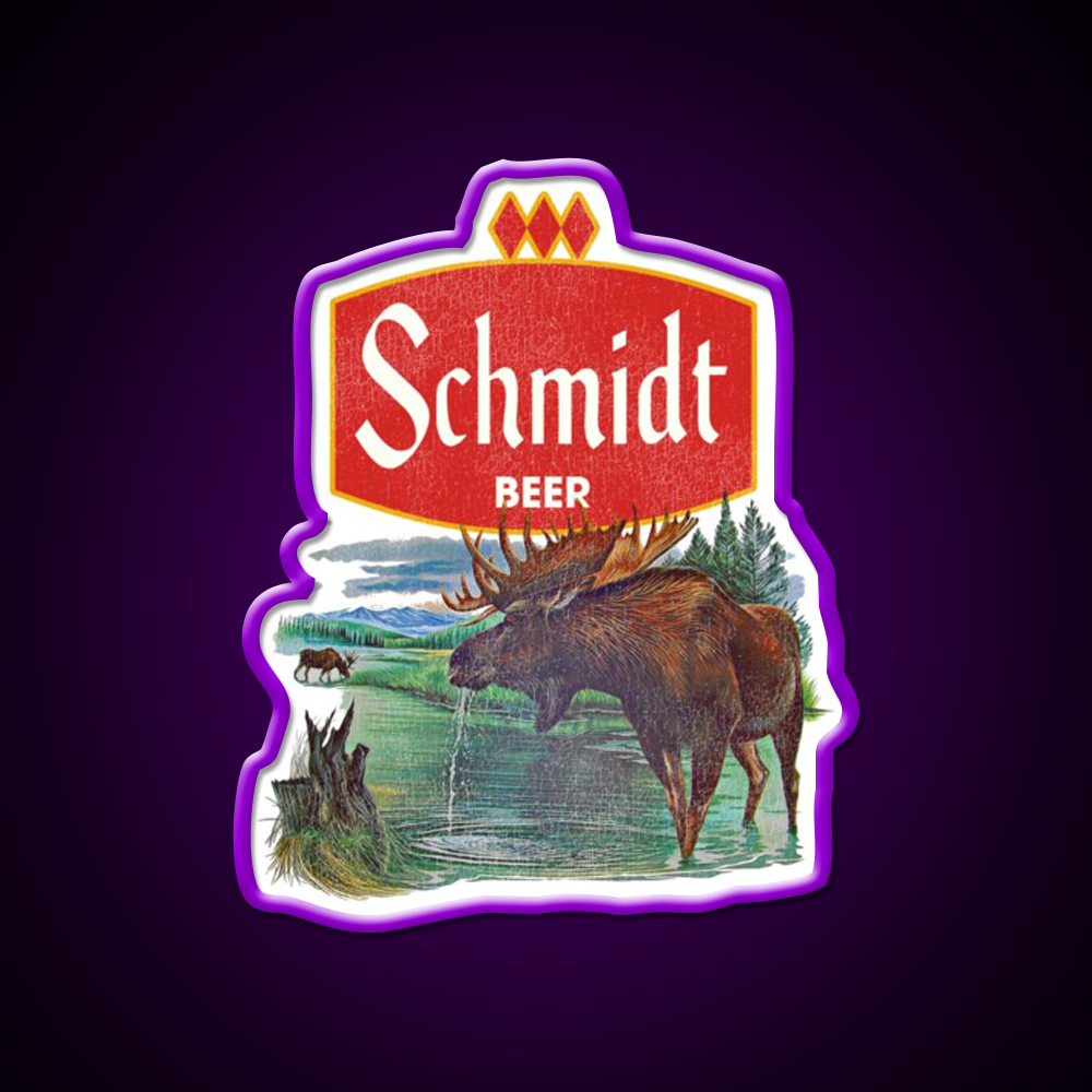 Schmidt Beer Retro Defunct Nature Scene Beer Bar Decor Led Neon Sign Rgb Color - LED neon sign view 9