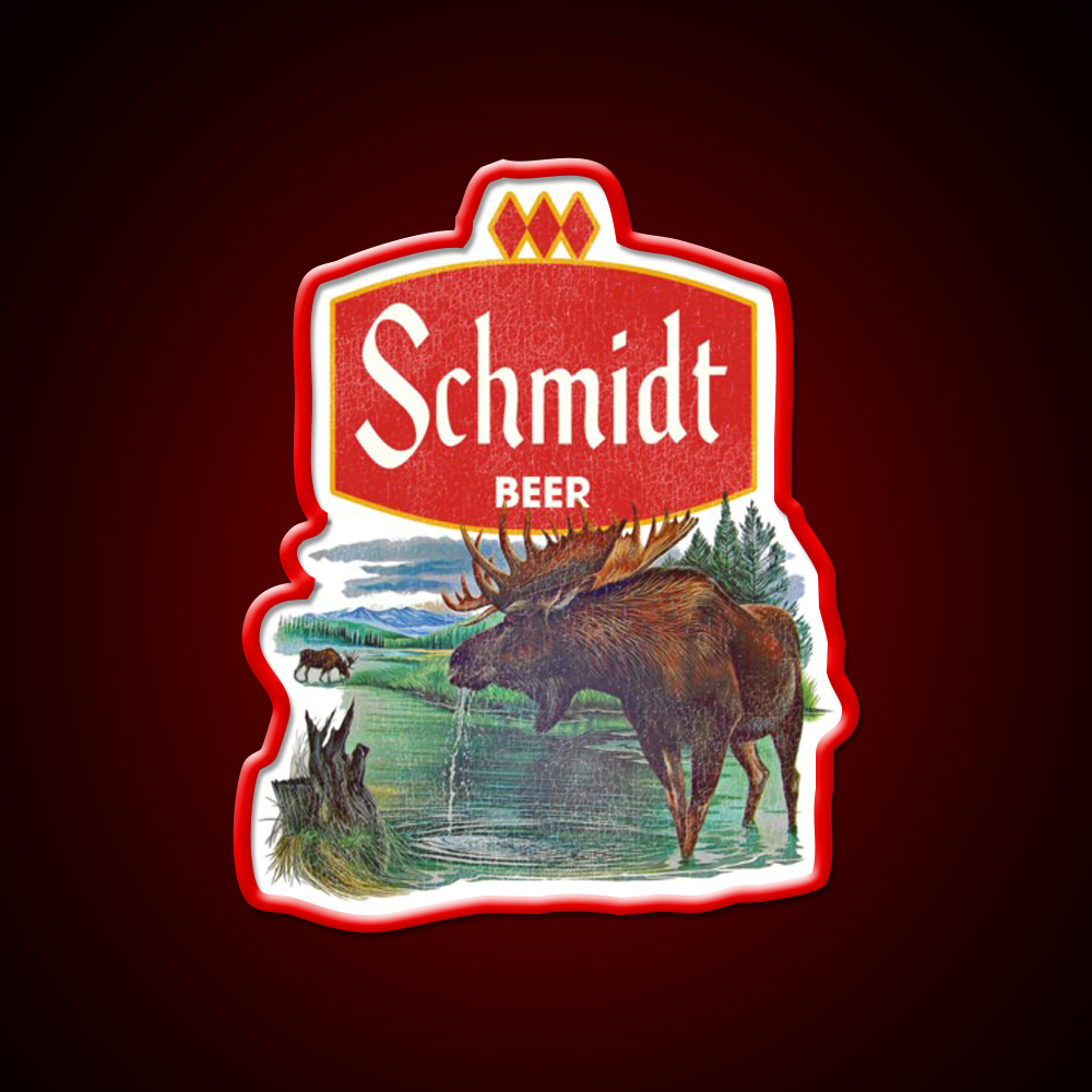 Schmidt Beer Retro Defunct Nature Scene Beer Bar Decor Led Neon Sign Rgb Color - LED neon sign view 10