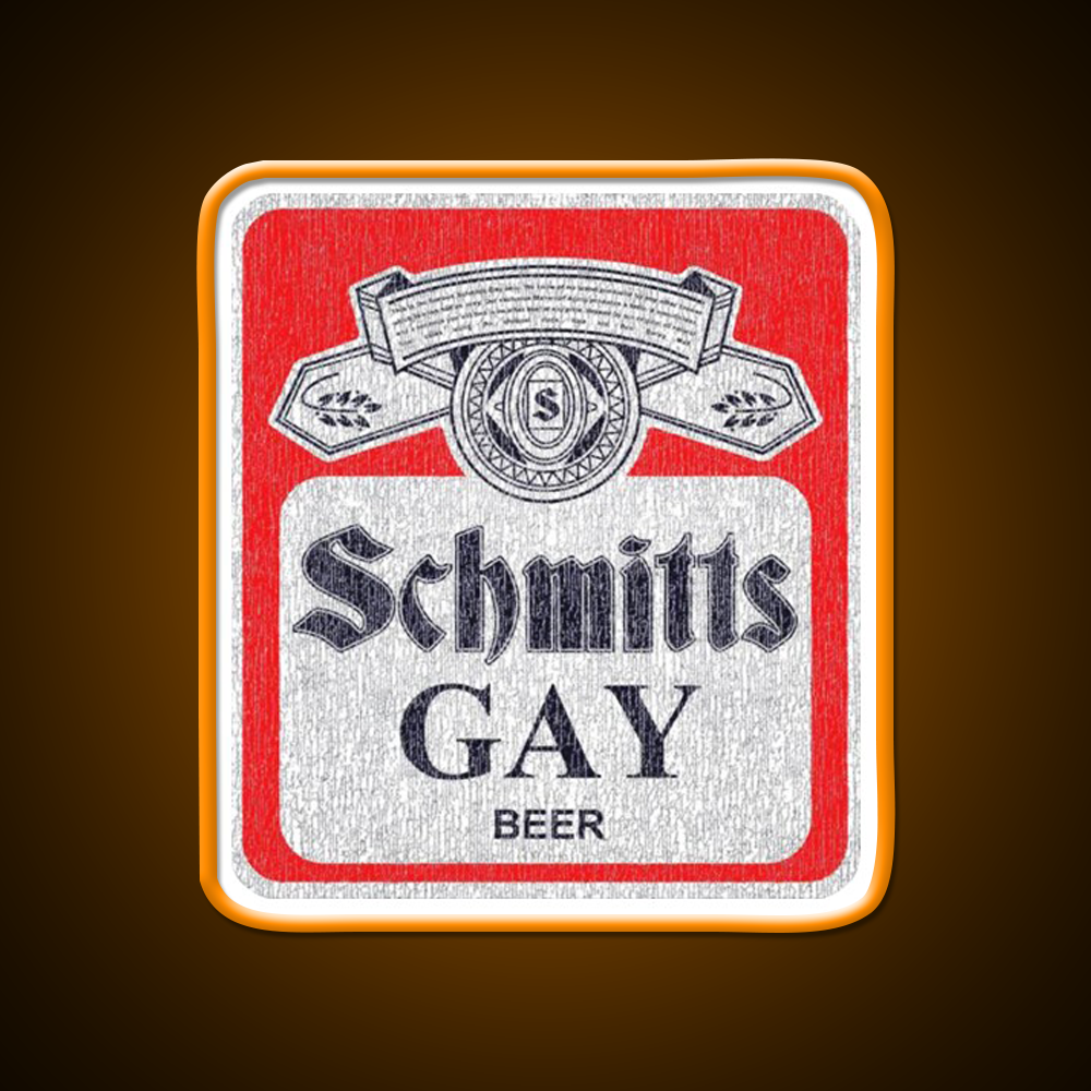Schmitts Gay Beer Bar Decor Led Neon Sign Rgb Color - LED neon sign view 6