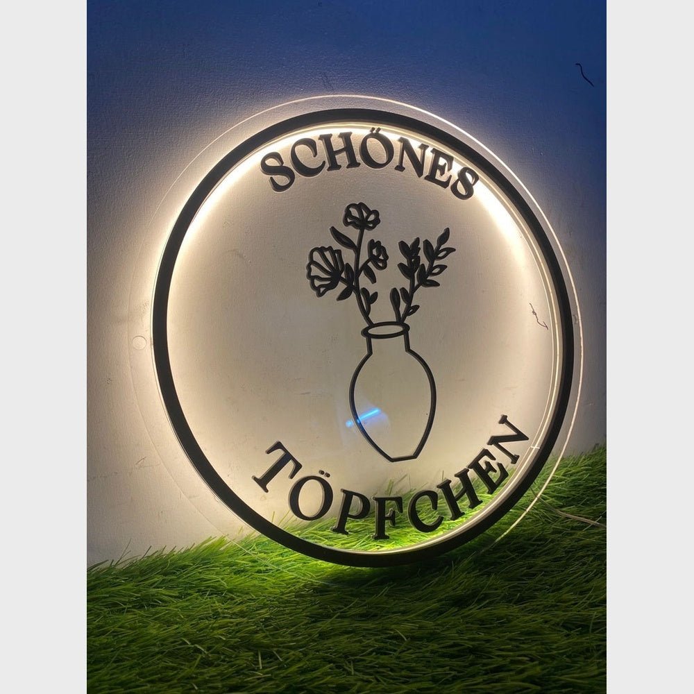 Schones Topfchen Acrylic Business Logo Sign - Shineneon