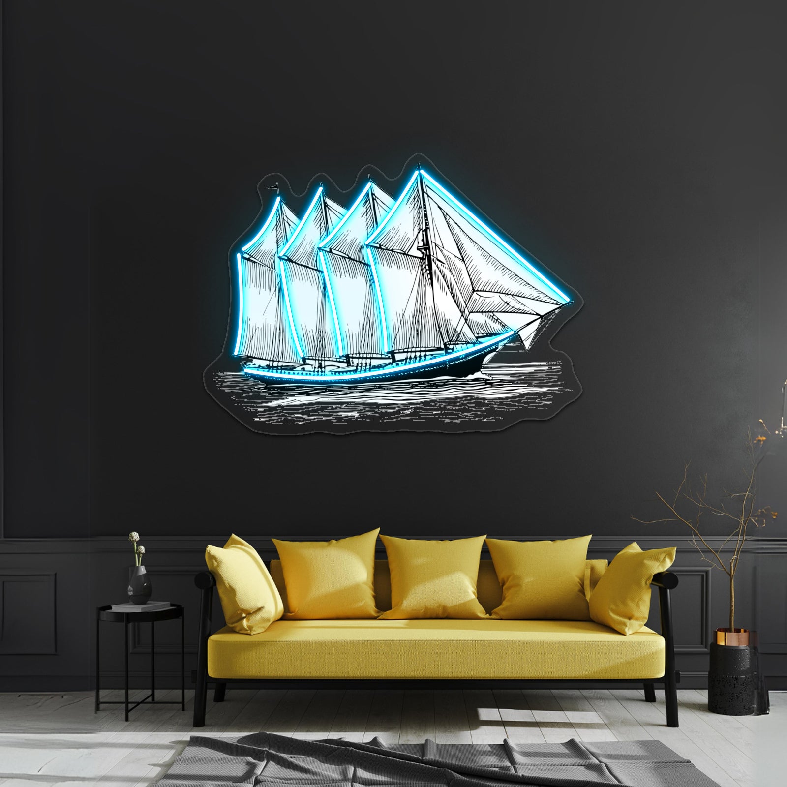 Schooner Wall Artwork Neon Signs | Shineneon