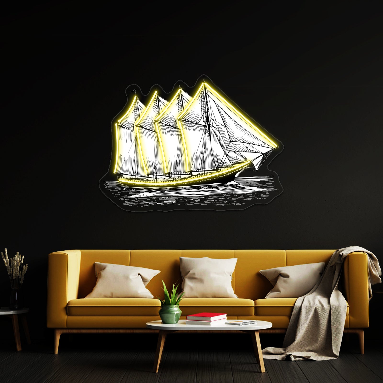 Schooner Wall Artwork Neon Signs | Shineneon