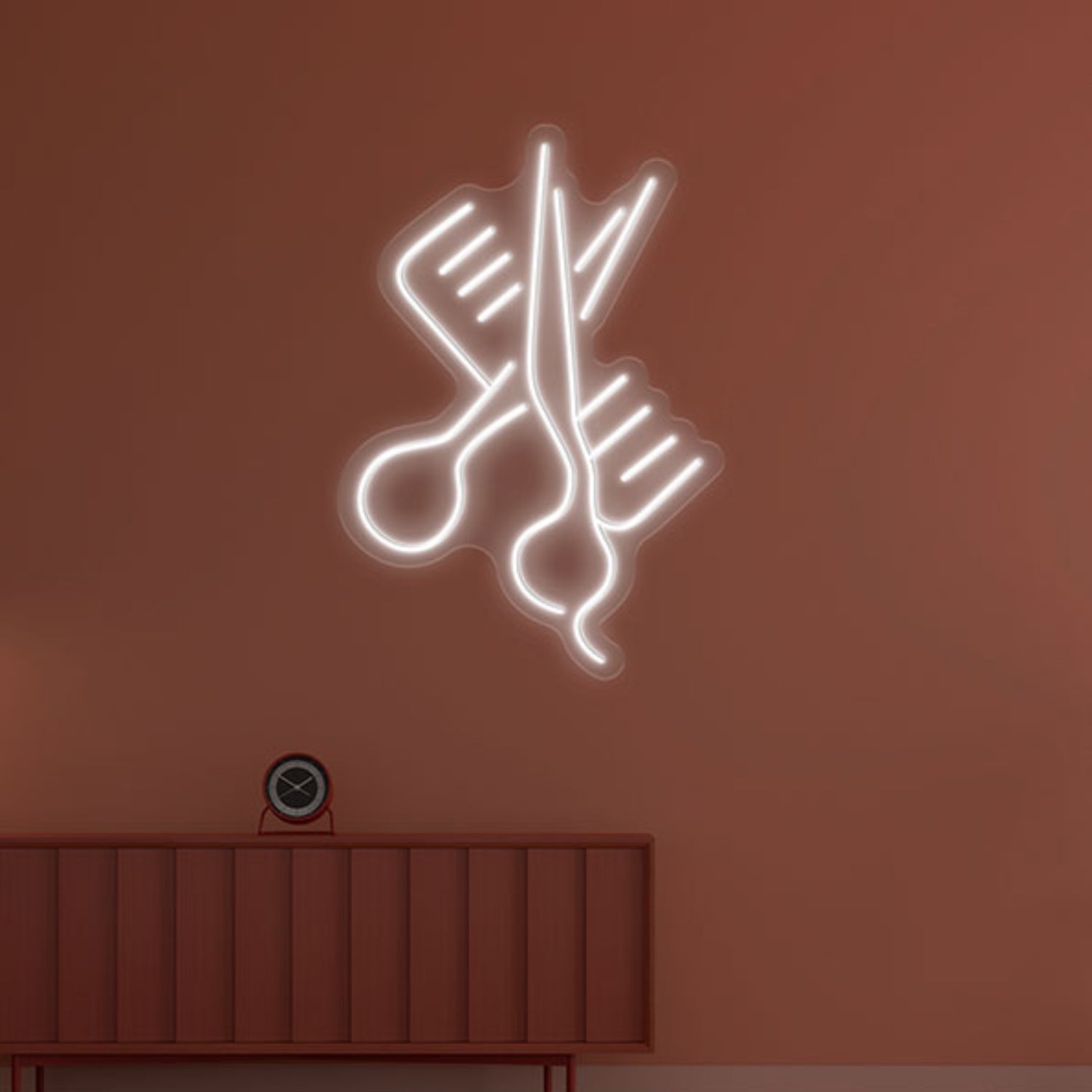 Scissors Comb Neon Sign Wall Art Decor | Shineneon