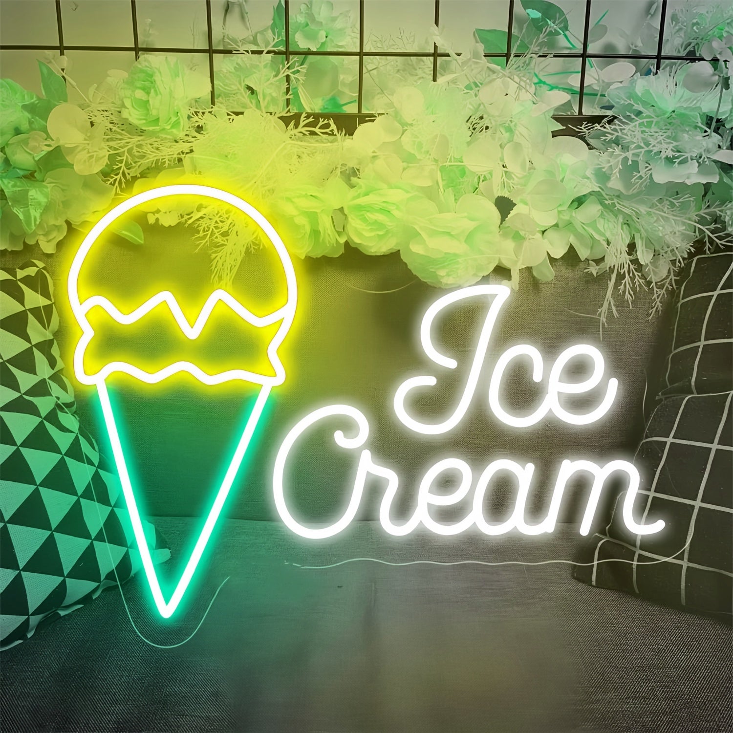 Scoop And Smile Neon Ice Cream Cone | Shineneon