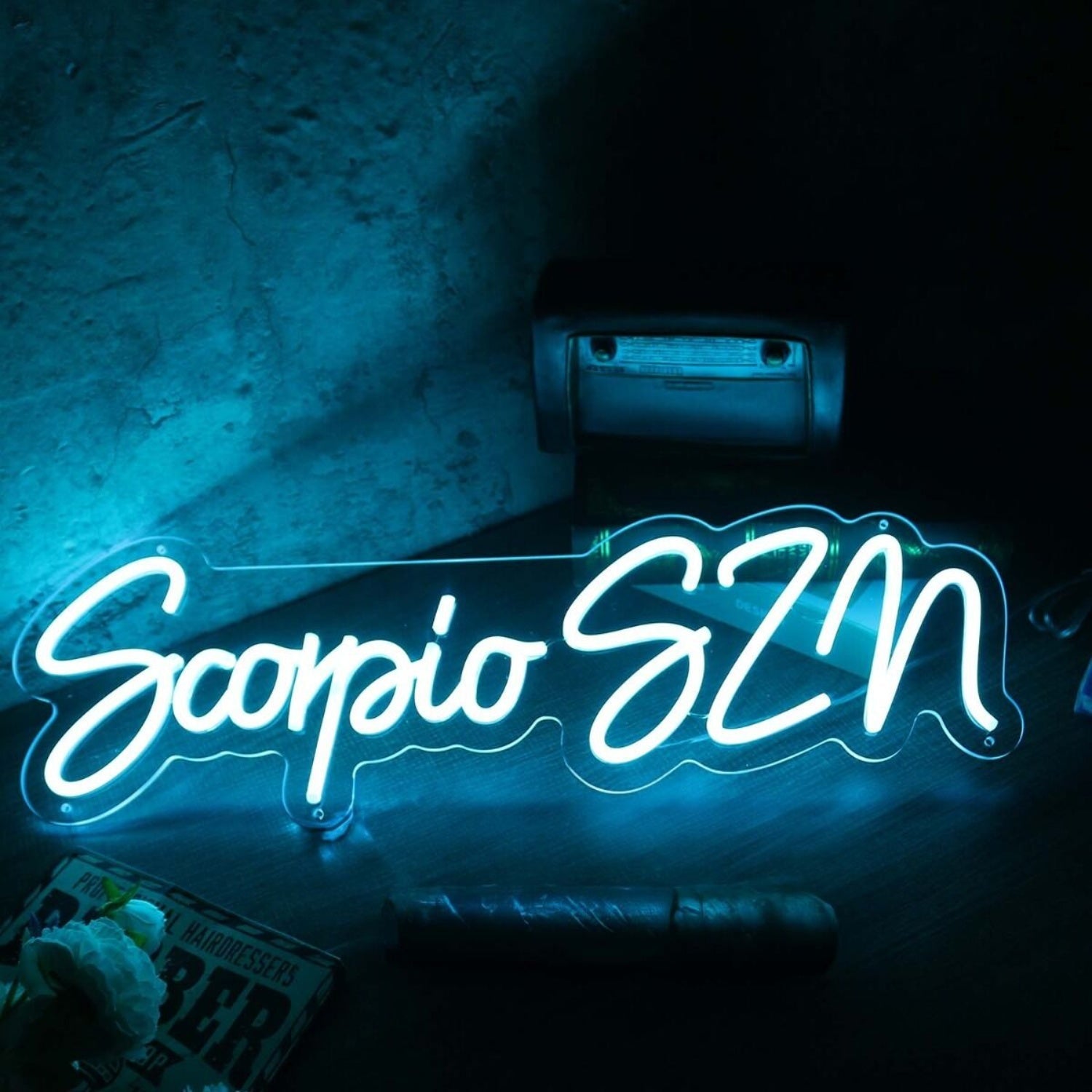 Scorpio Szn Blue Led Neon Sign Wall Art - Shineneon