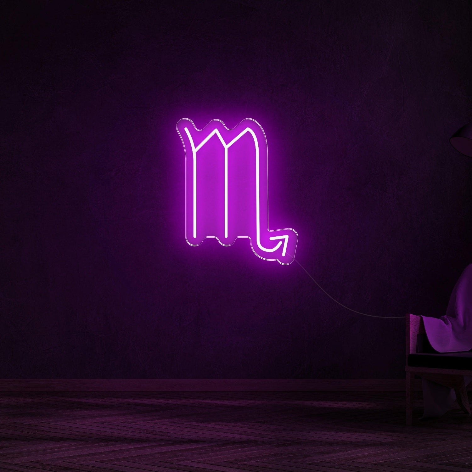 Scorpio Zodiac Yellow Led Neon Sign For Modern Home Decor | Shineneon