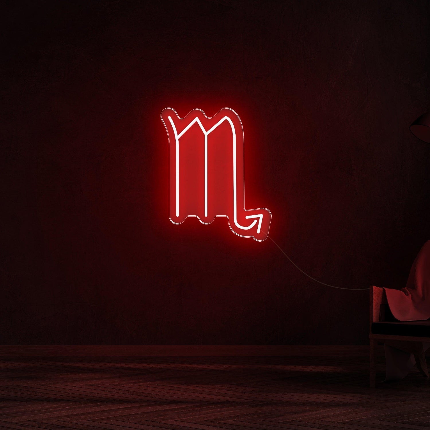 Scorpio Zodiac Yellow Led Neon Sign For Modern Home Decor | Shineneon