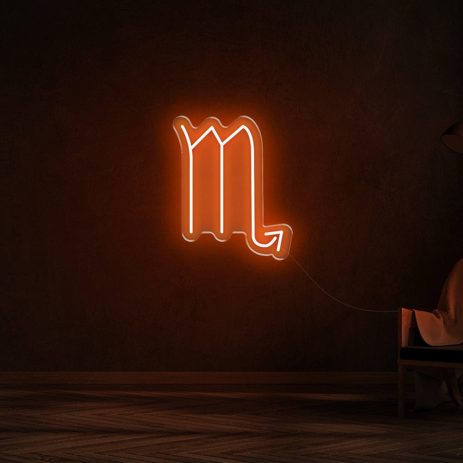 Scorpio Zodiac Yellow Led Neon Sign For Modern Home Decor | Shineneon