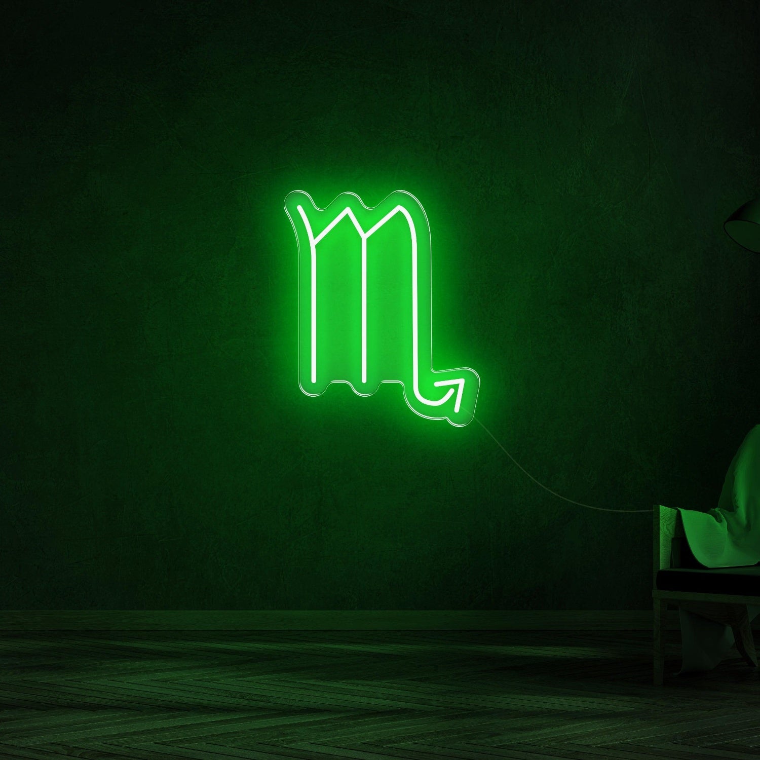 Scorpio Zodiac Yellow Led Neon Sign For Modern Home Decor | Shineneon