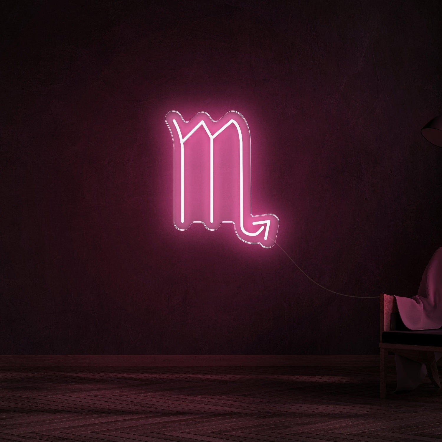 Scorpio Zodiac Yellow Led Neon Sign For Modern Home Decor | Shineneon