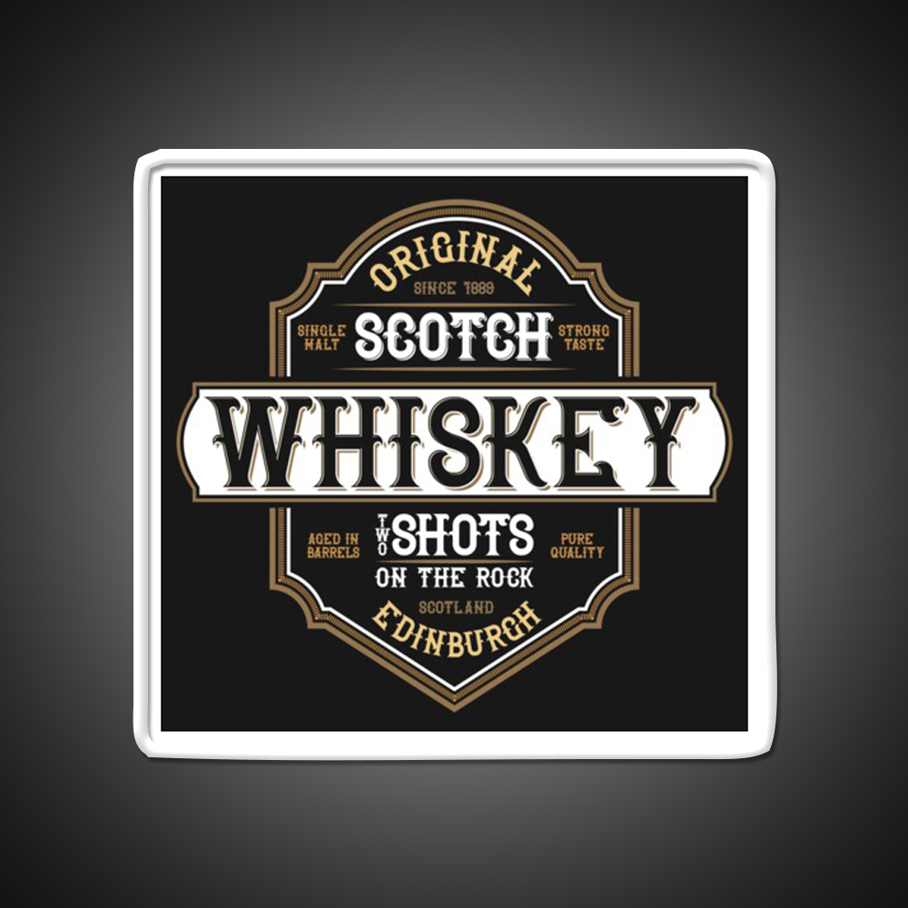 Scotch Whiskey From Edinburgh Scotland Whiskey Drink Bar Led Neon Sign Rgb Color