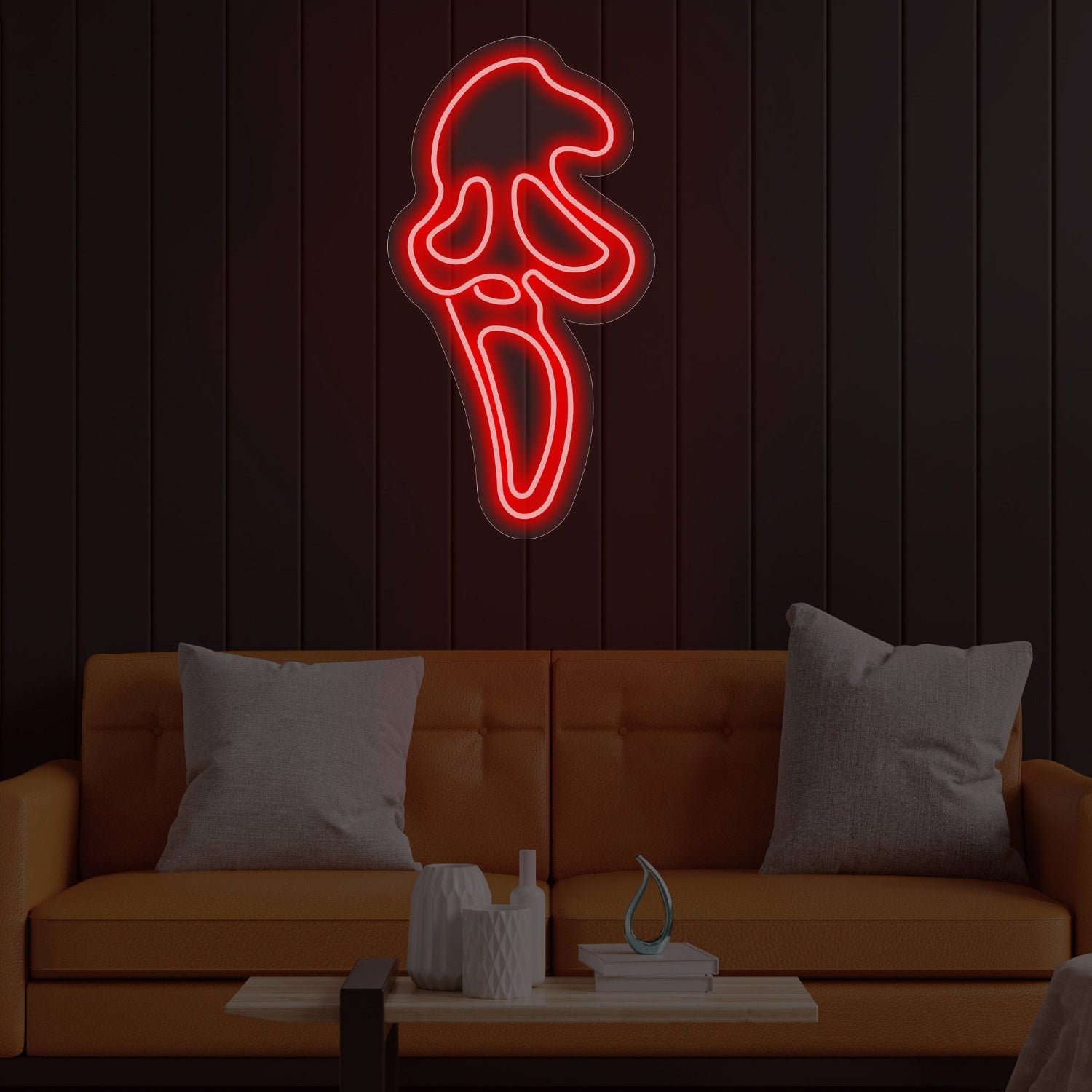 Scream Face Ghost Halloween Led Neon Sign | Shineneon