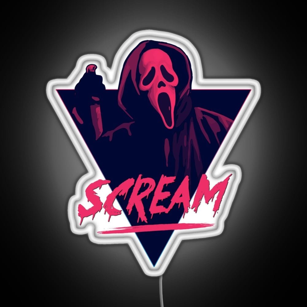 Scream Movie 80s Design Rgb Led Neon Sign Pop Wall Art - Shineneon