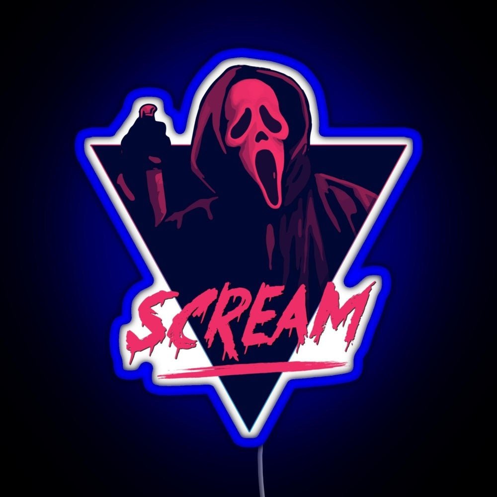 Scream Movie 80s Design Rgb Led Neon Sign Pop Wall Art - Shineneon