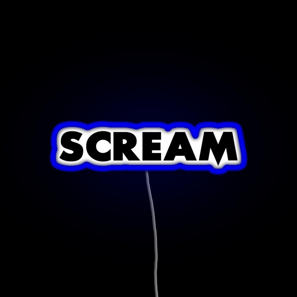 Scream Rgb Led Neon Sign Pop Wall Art - Shineneon