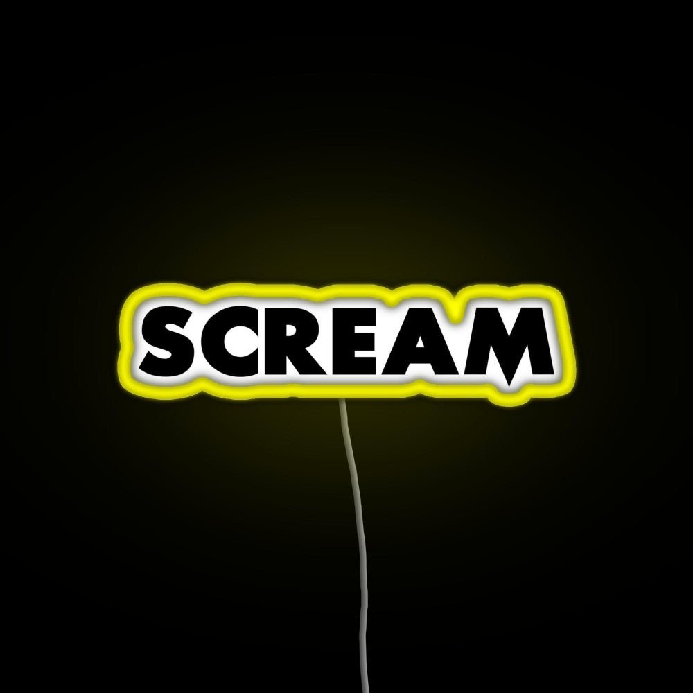 Scream Rgb Led Neon Sign Pop Wall Art - Shineneon