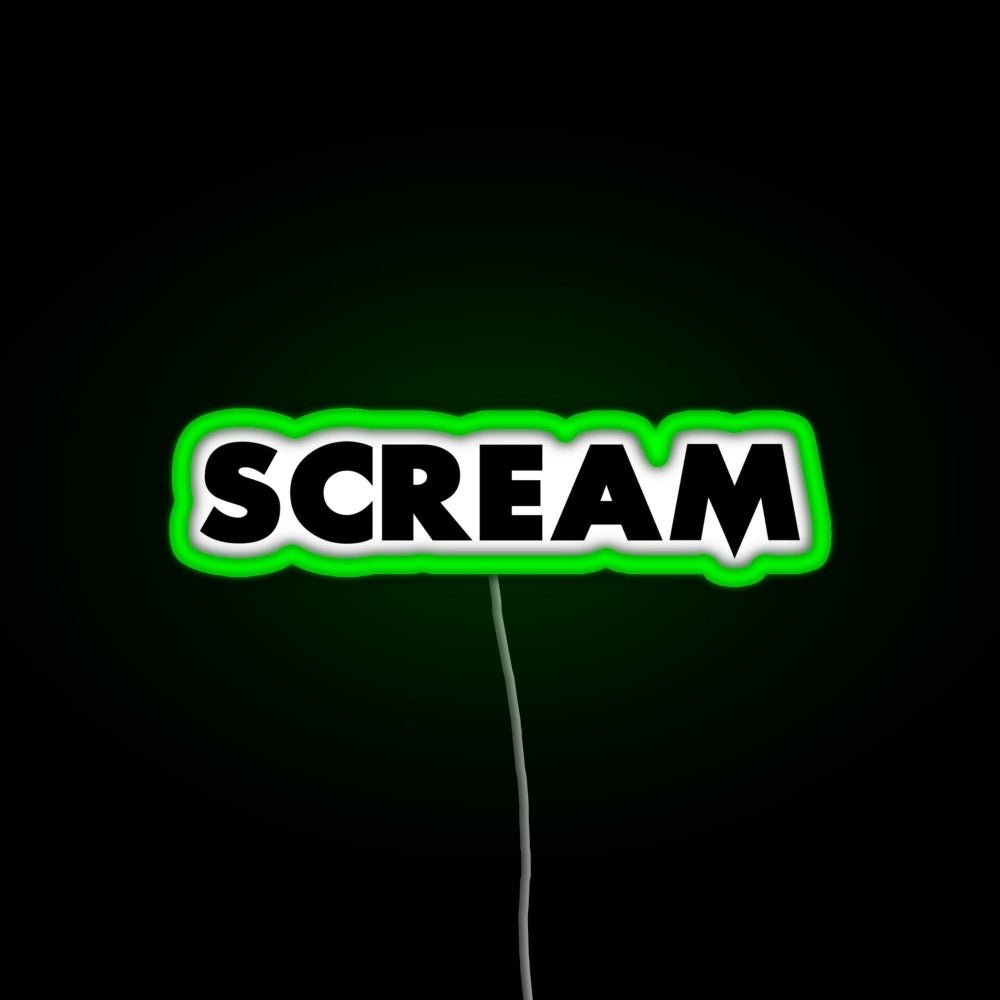 Scream Rgb Led Neon Sign Pop Wall Art - Shineneon