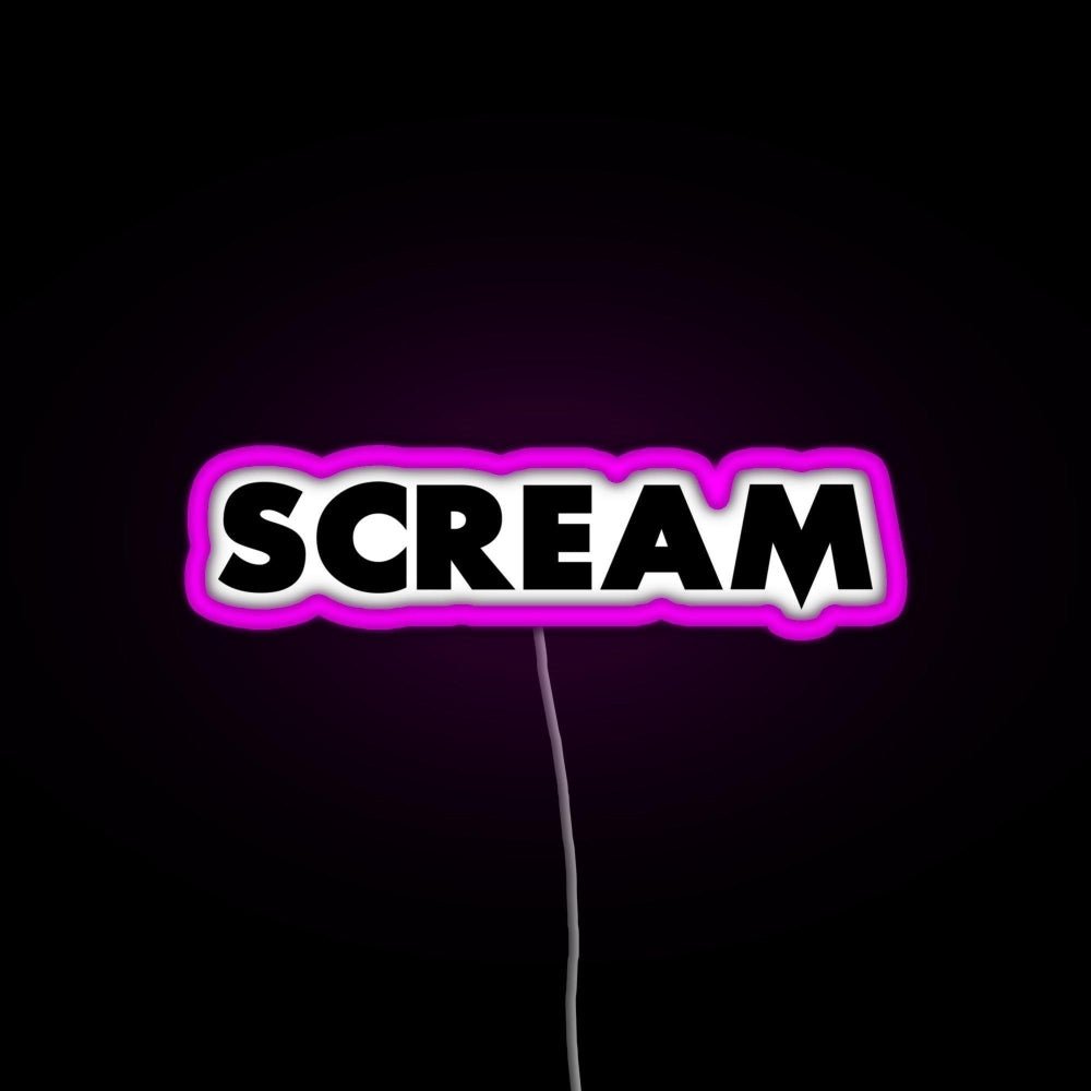 Scream Rgb Led Neon Sign Pop Wall Art - Shineneon