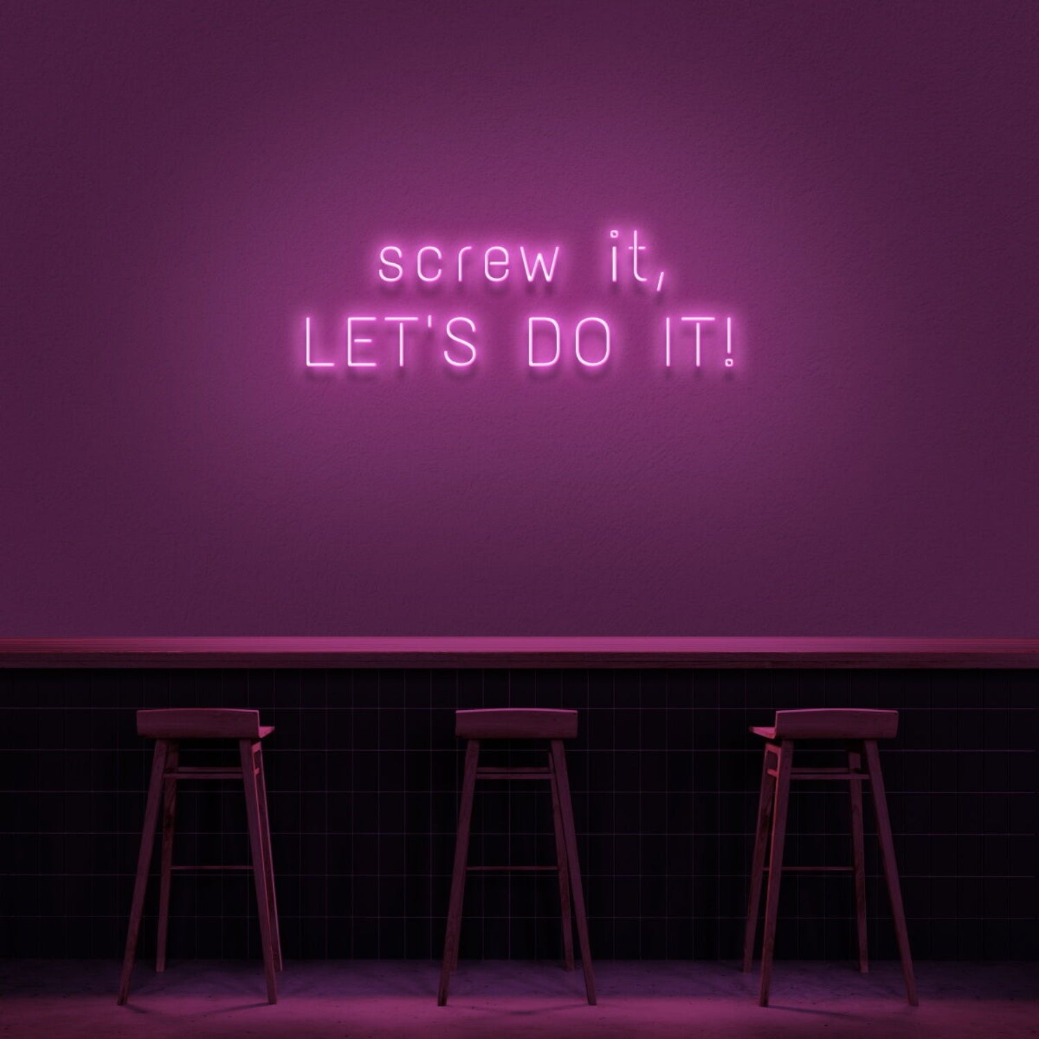 Screw It Lets Do It V1 Led Neon Sign | Shineneon