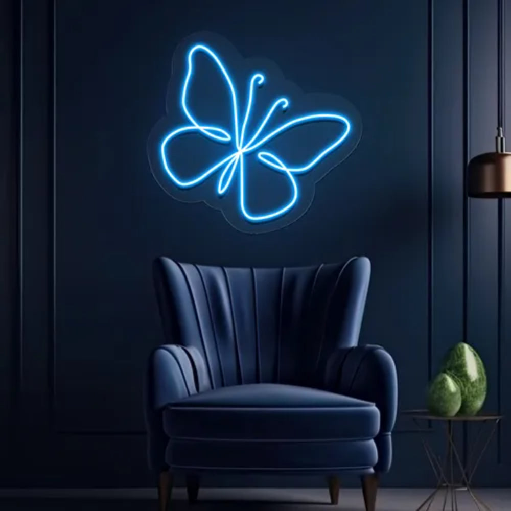 Scribble Butterfly Led Neon Sign | Shineneon