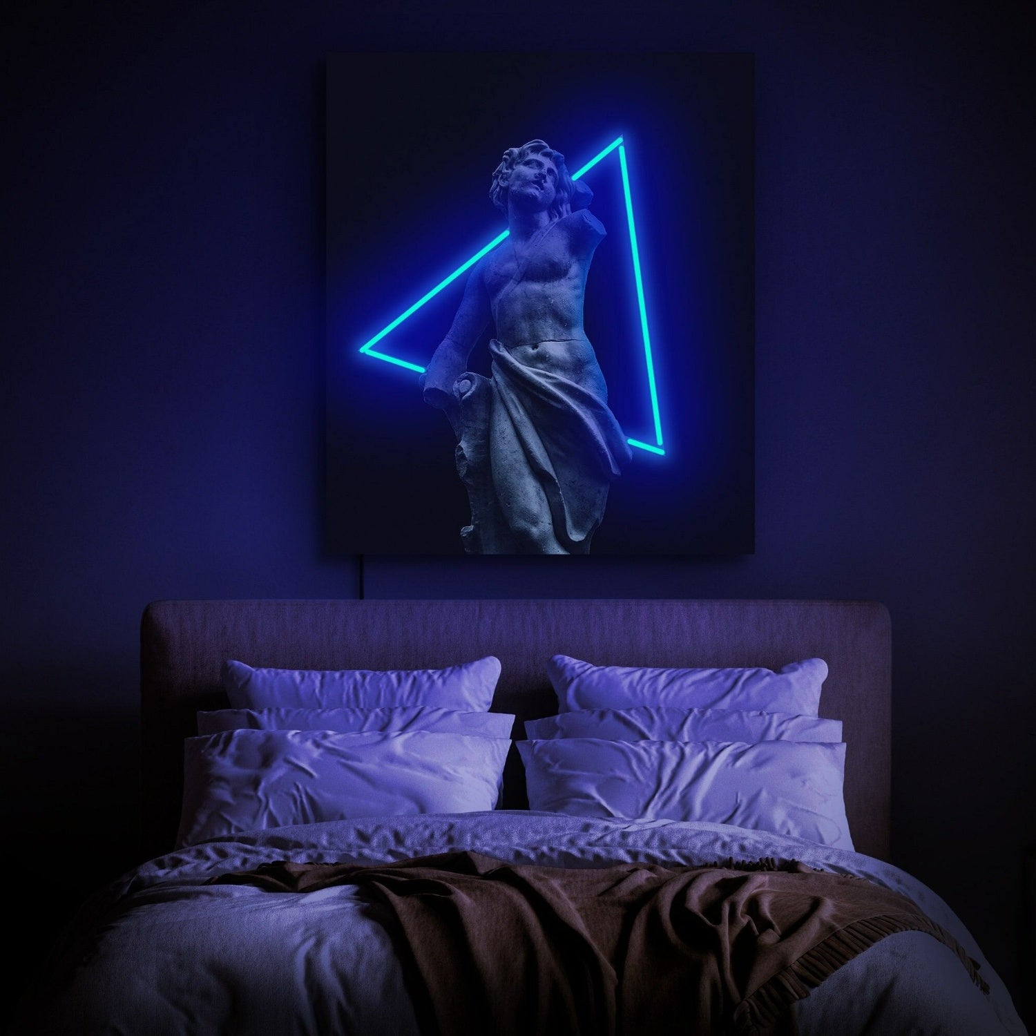 Sculpture Neon Sign Triangle Pop Art Led Uv Neon Sign Artwork | Shineneon