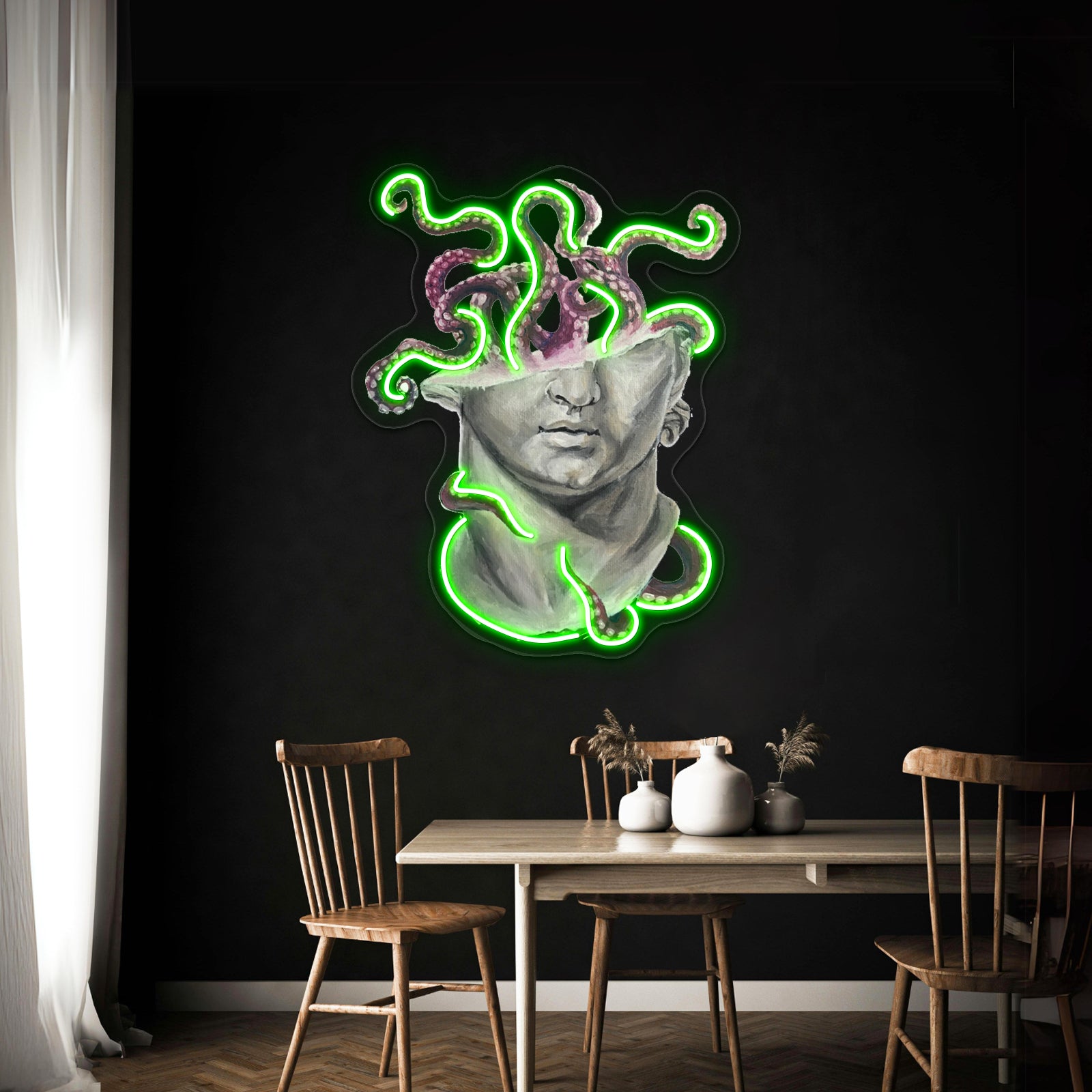 Sculpture With Tentacles Wall Artwork Neon Signs | Shineneon