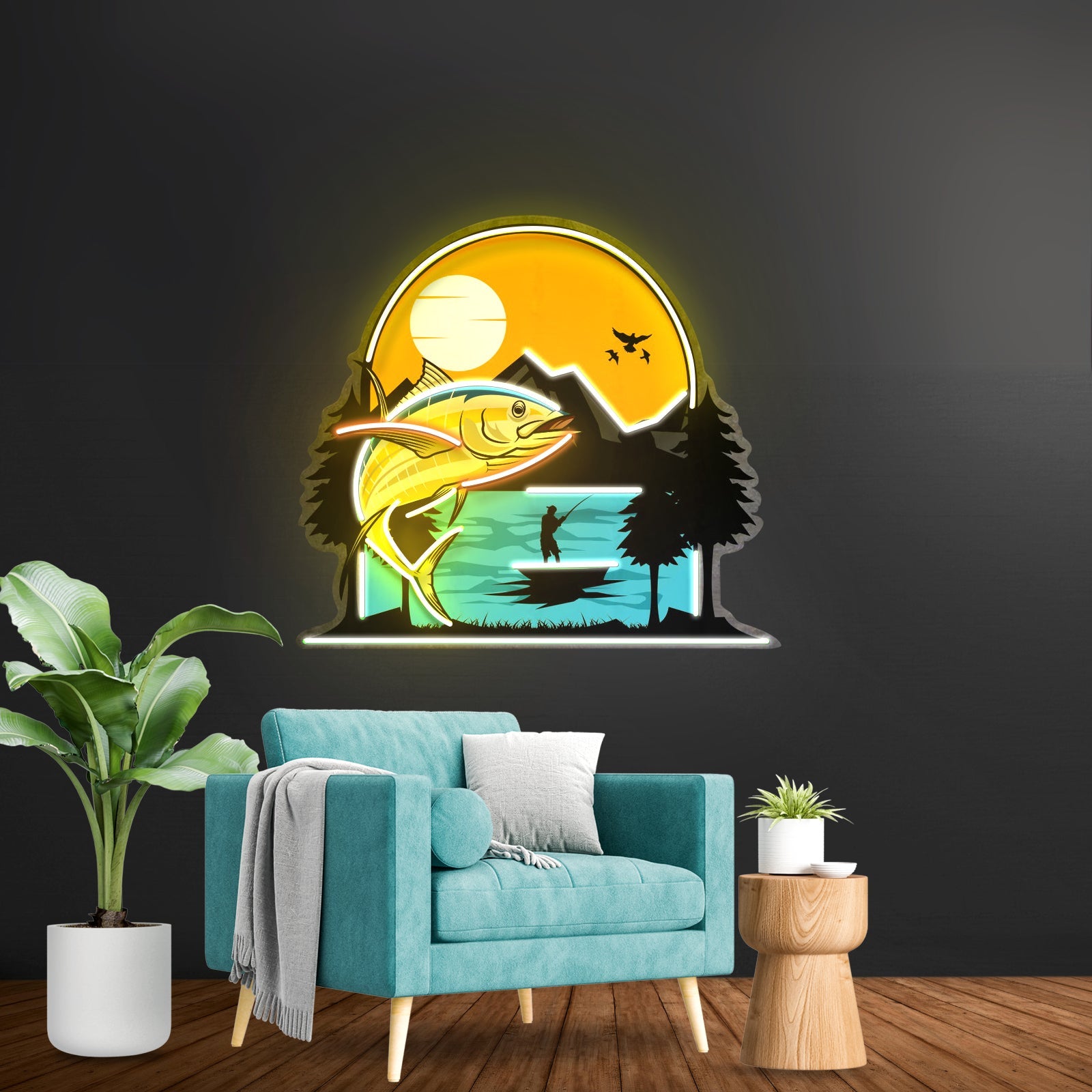 Sea And Fish Paintings Led Neon Sign Light Custom Led Signs - Shineneon