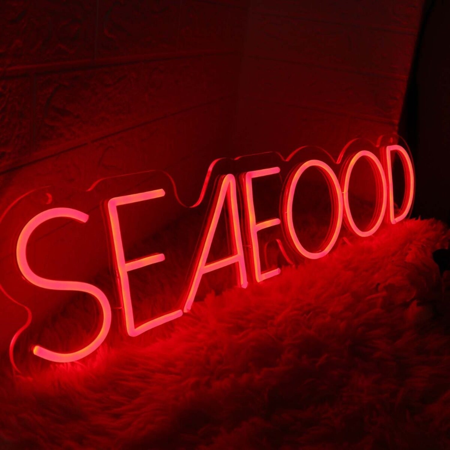 Sea Food Red Led Neon Sign - Shineneon