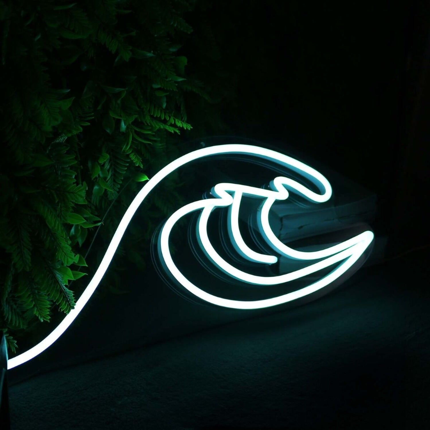 Sea Waves White Led Neon Sign - Shineneon